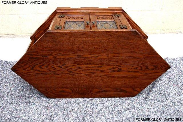 Image 85 of AN OLD CHARM LIGHT OAK CORNER TV DVD CD CABINET STAND TABLE