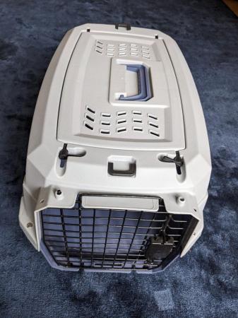 Image 2 of Large Sturdy Plastic Pet Carrier for cat, rabbit, small dog