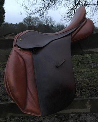 Image 3 of 17.5 inch brown Crosby GP saddle