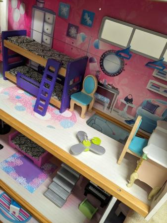 Image 2 of Wooden Barbie House and furniture