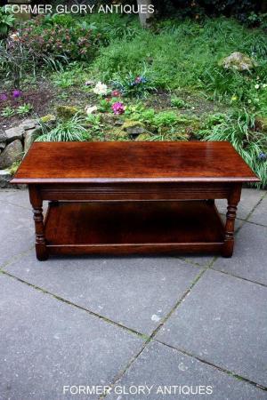 Image 101 of A TITCHMARSH AND GOODWIN STYLE OAK TWO DRAWER COFFEE TABLE