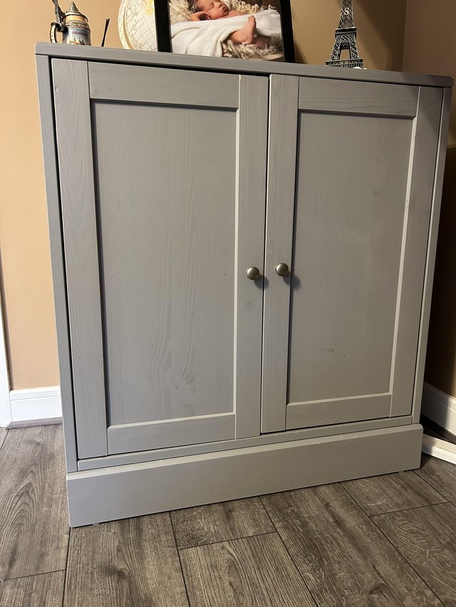 Preview of the first image of Ikea Havsta Grey Cabinet.