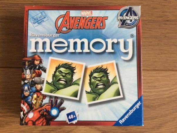 Image 1 of Marvel Avengers Memory Game by Ravensburger