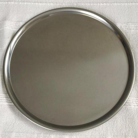 Image 1 of Vintage Spring, Switzerland round stainless steel tray.