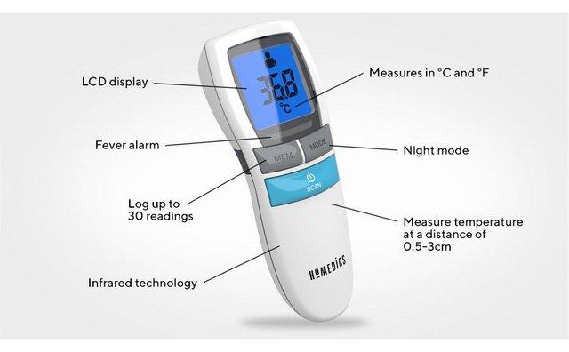 Image 2 of Homedics No Touch Infrared Thermometer