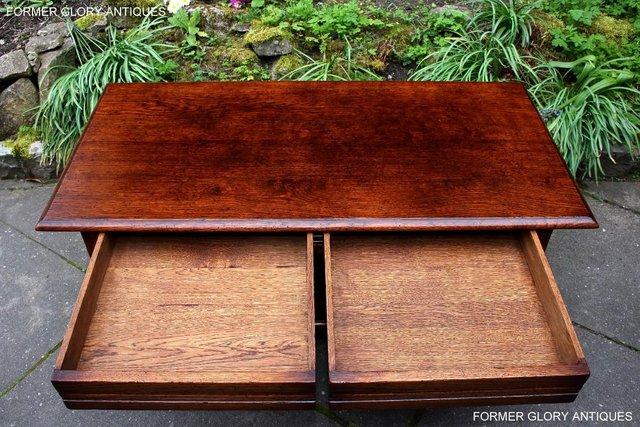 Image 19 of A TITCHMARSH AND GOODWIN STYLE OAK TWO DRAWER COFFEE TABLE