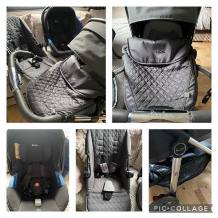 Image 1 of Silver cross 3in1 complete travel system