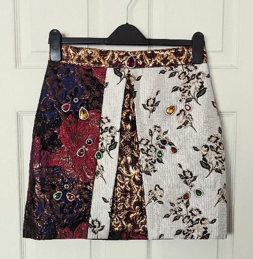 Preview of the first image of Ladies Boho Style Mini Skirt By River Island - Size 10  B29.