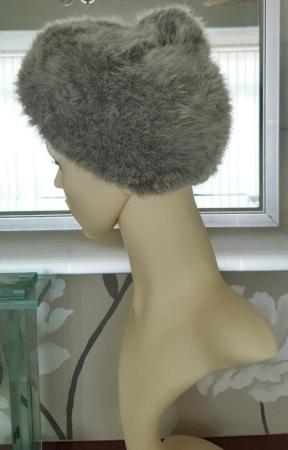 Image 2 of Lovely Ladies Brown Faux Fur Bobble Hat     BX37