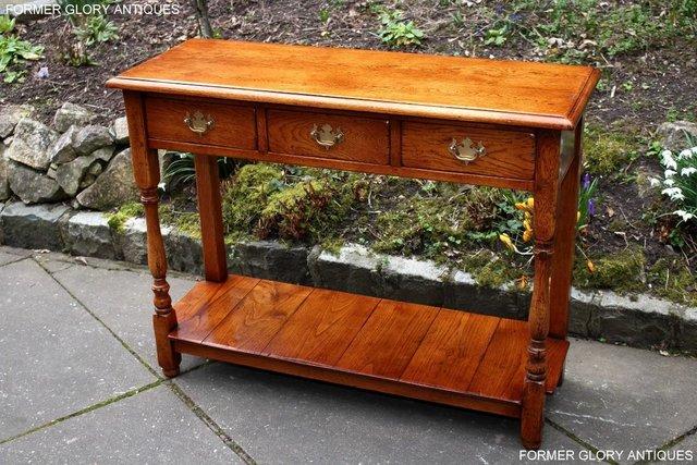 Image 47 of SOLID OAK HALL LAMP PHONE TABLE SIDEBOARD DRESSER BASE STAND