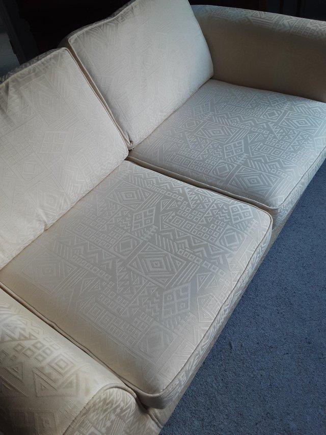 Preview of the first image of Sofa bed settee, double in cream.