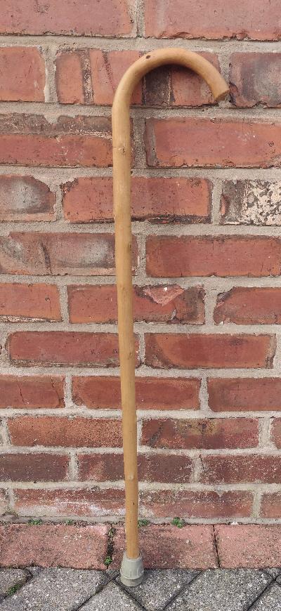 Preview of the first image of Traditional Light Wood Walking Stick/Cane.