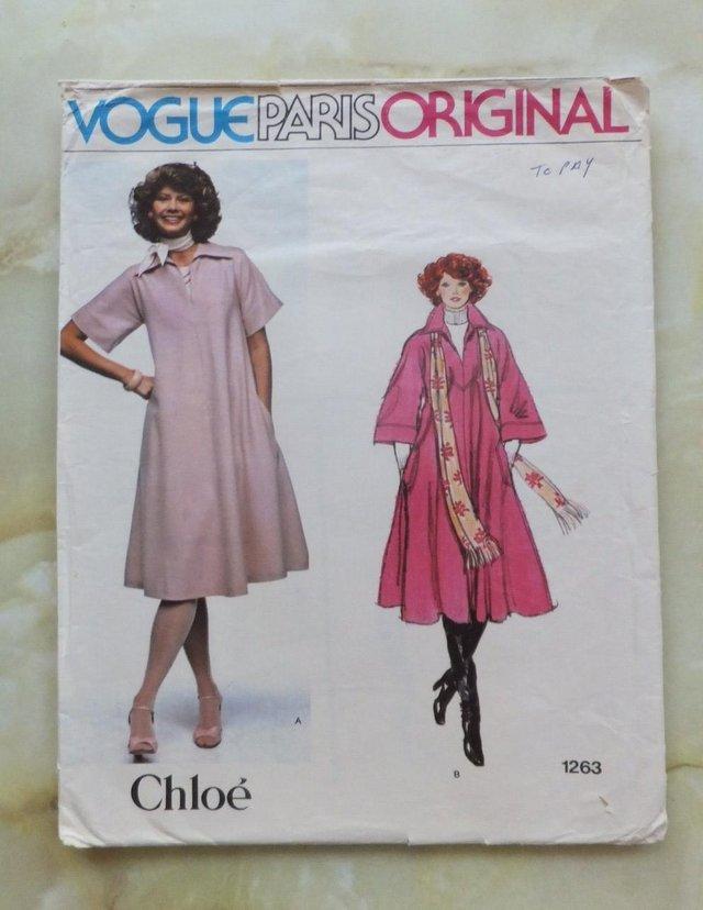 Preview of the first image of Vogue Dress Pattern 1263 - Size 10 - used once.