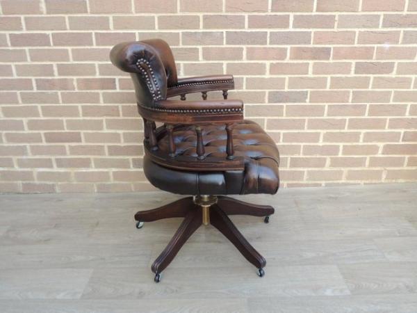 Image 6 of Vintage Captains Chesterfield Chair (UK Delivery)