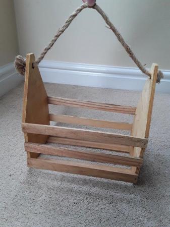 Image 1 of basket wooden gift hamper  REDUCED !
