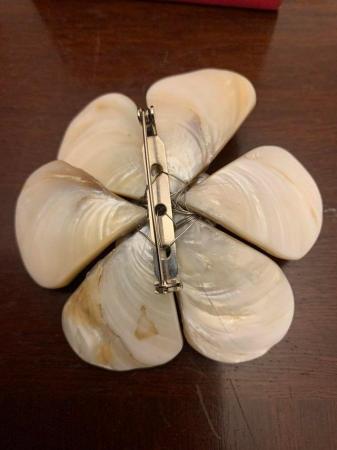 Image 3 of Beautiful Pia Mother of Pearl brooch.