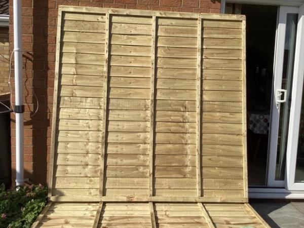 Image 1 of Panel fencing 6ft x6ft brand new