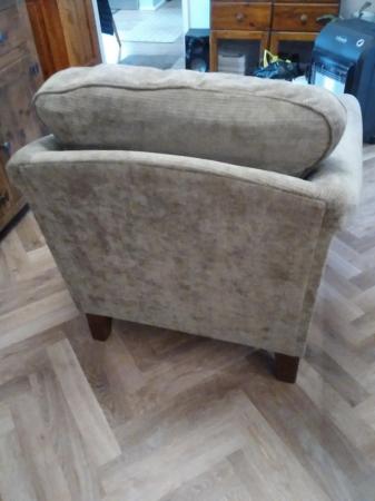 Image 3 of M&S Chenille Armchair In Excellent Condition