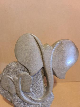 Image 5 of Soapstone Sculpture Elephant Design