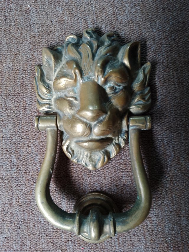 Preview of the first image of Genuine brass door knocker.