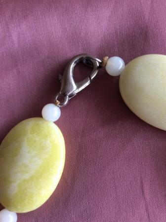 Image 3 of Vintage yellow gemstone necklace
