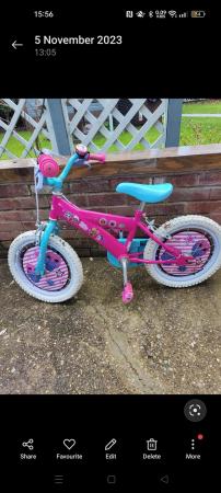Image 1 of LOL 14" girls pink bicycle