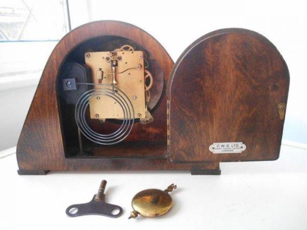 Image 2 of A striking mantle clock in a CWS case