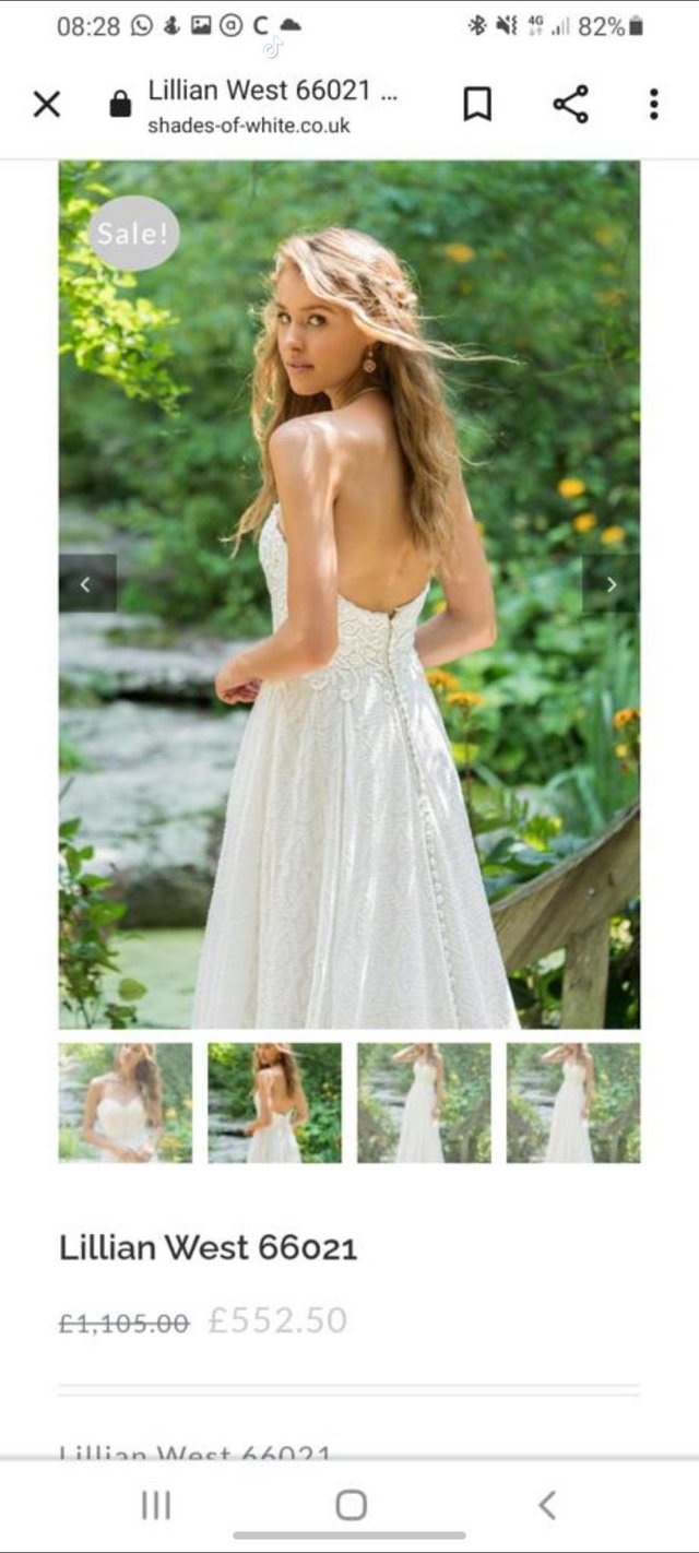 Preview of the first image of Lillian West Wedding dress - Brand New never worn.