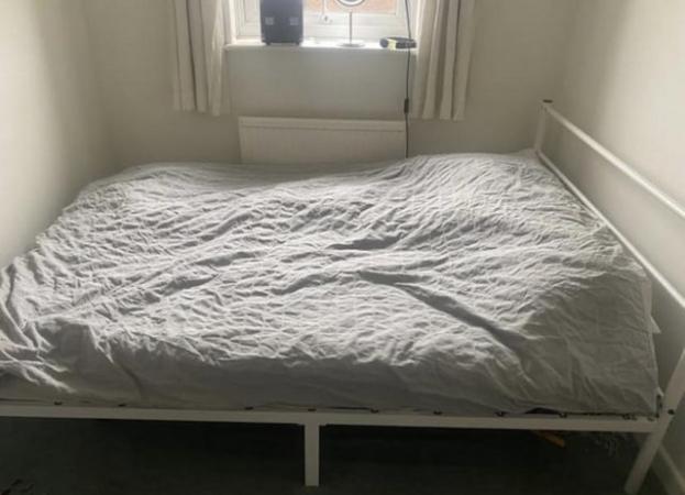 Image 1 of Double Bed with mattress 190 x 135