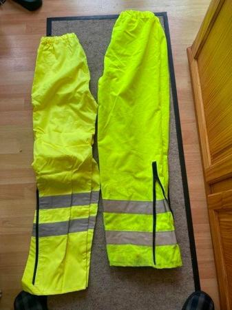 Image 1 of 2 Pairs of Hi-Vis Over Trousers.