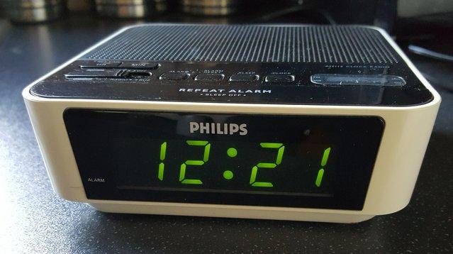 Image 3 of Vintage Radio Alarm Clock Philips, working