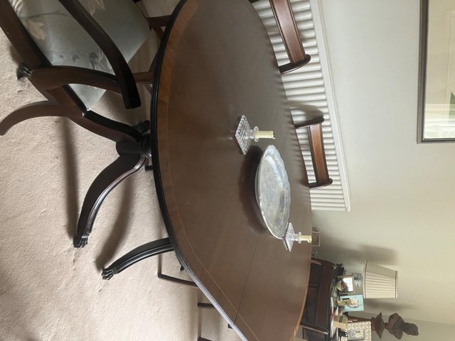 Preview of the first image of Six to eight seater Mahogany Dining table.