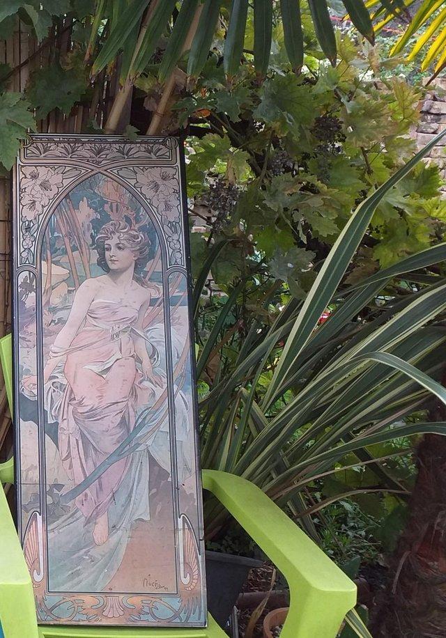 Preview of the first image of ATHENA INTERNATIONL, Vintage Print of Alphonse Mucha.