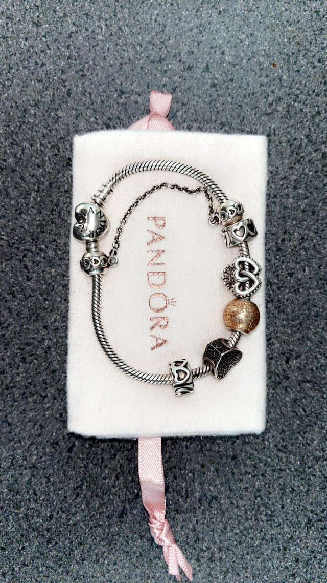 Preview of the first image of Women’s Pandora bracelet with charms.