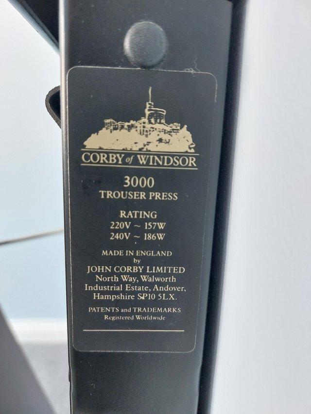 Corby Windsor 3000 Trouser Press — photo 2 of 3