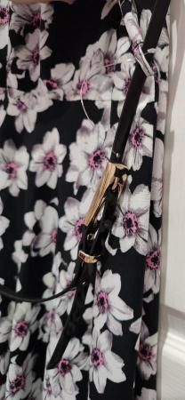 Image 18 of New Wallis Black Floral Summer Lightweight Dress Size 14