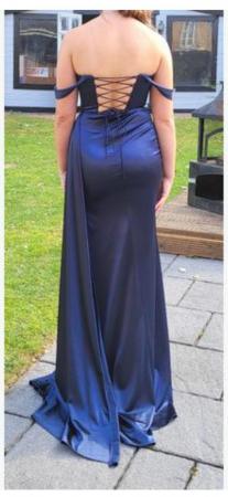 Image 1 of Stunning Royal Blue Corset Dress
