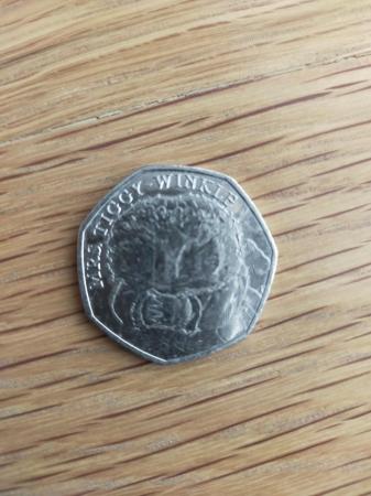 Image 2 of 2016 Mrs Tiggy-winkle 50p coin