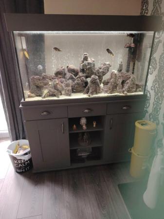 Image 1 of 4 ft fish tank and stand