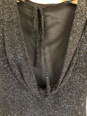 Image 1 of Little black party dress with glitter finish