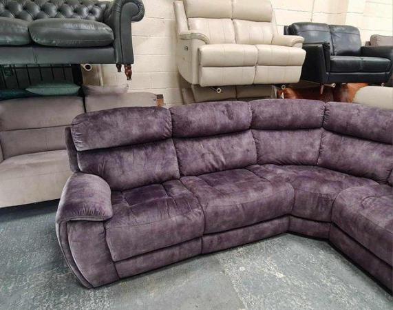 Image 6 of Radley Decent charcoal fabric electric recliner corner sofa