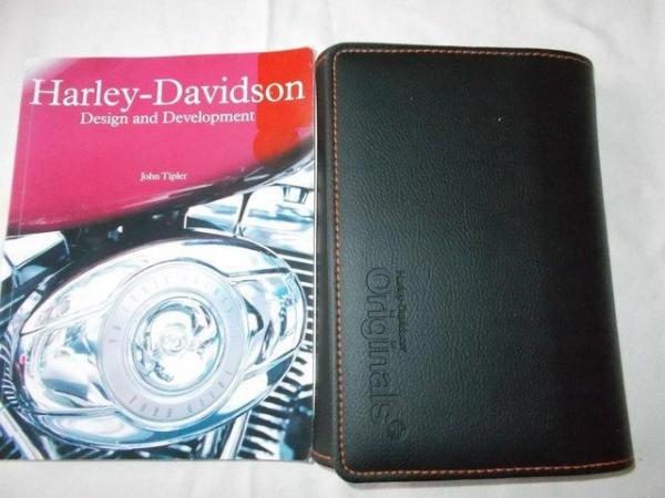 Image 5 of New Harley Davidson Document Wallet Folder and used Book