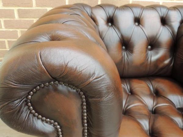 Image 16 of Pair of Fully Buttoned Chesterfield Armchairs (UK Delivery)