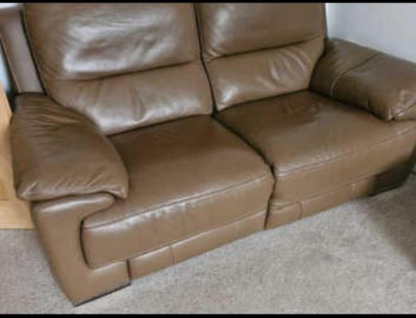 Image 1 of 2× two seaters electric recliners
