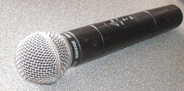 Preview of the first image of Shure sm 58 radio mic.