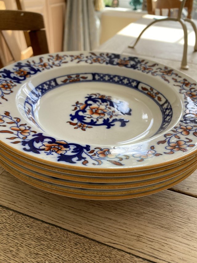Preview of the first image of Antique Minton Imari bowls.