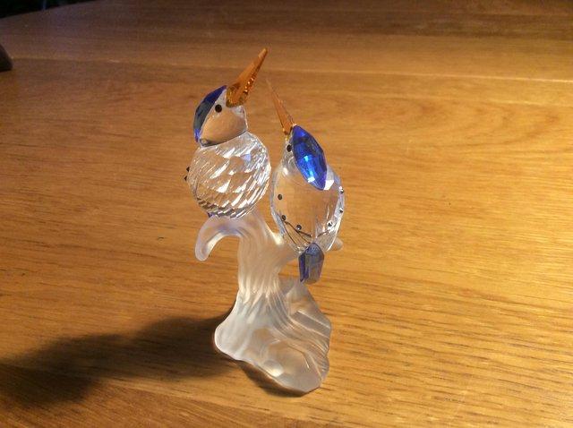 Preview of the first image of Swarovski crystal kingfishers.