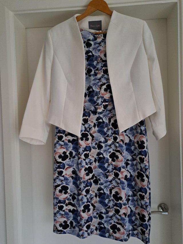 Preview of the first image of PHASE EIGHT LADIES DRESS +JACKET SIZE 14.