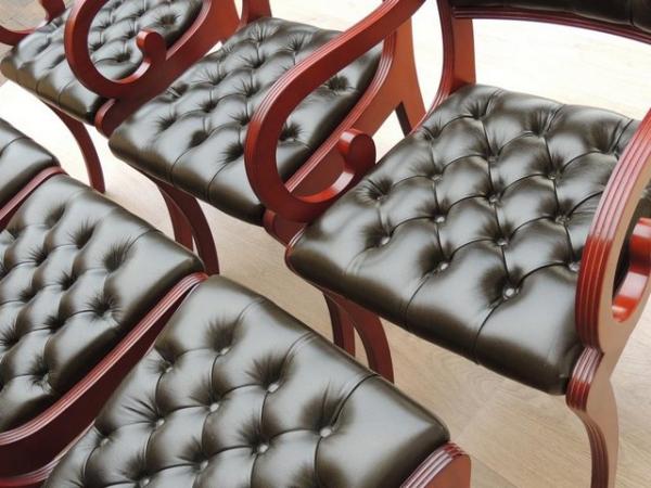 Image 13 of 6 Beresford & Hicks Chesterfield Dining Chairs (UK Delivery)