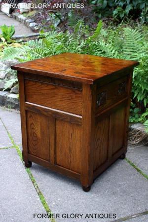 Image 56 of OLD CHARM LIGHT OAK BEDSIDE LAMP TABLES CHESTS OF DRAWERS